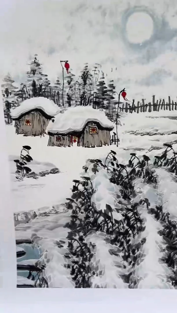 国画刘立荣亲笔绘画手绘作品D5