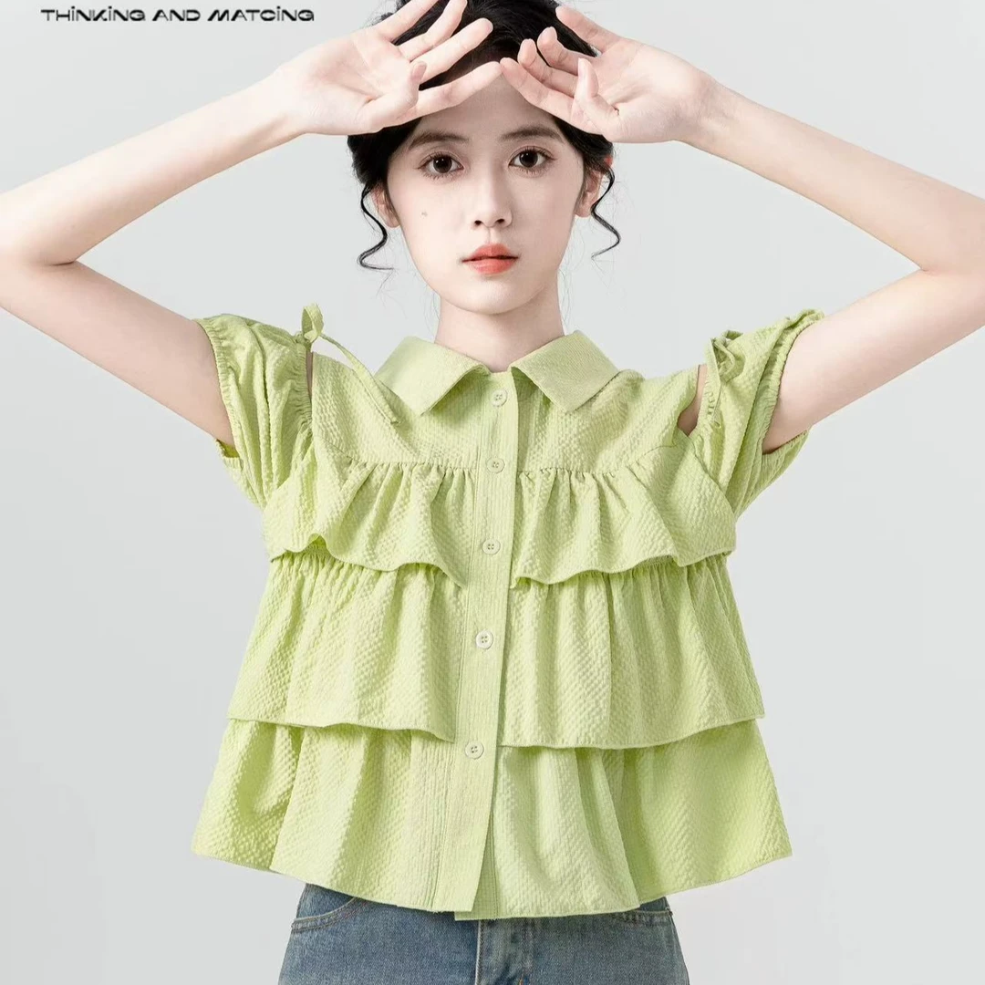 《一号链接合集上衣》 夏季小个子短款 减龄时尚百搭显瘦上衣女