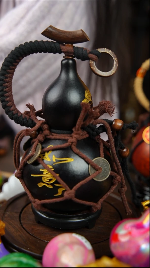 598号非遗精选大漆雕刻酒葫芦