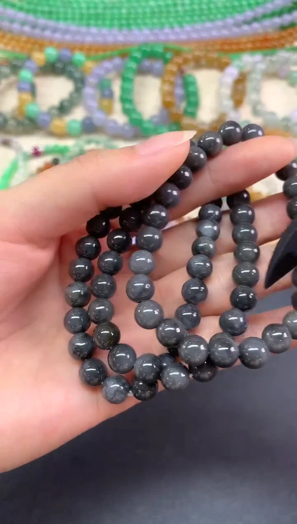 未镶嵌手串翡翠手串|58多样性发其一