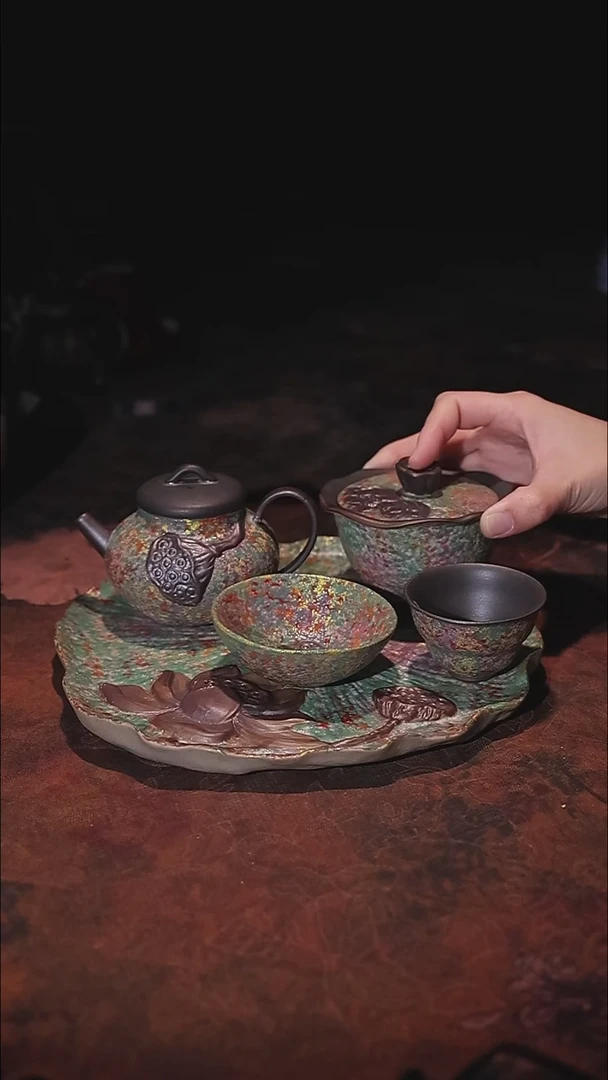 陶瓷茶具（无礼盒）@@A13435