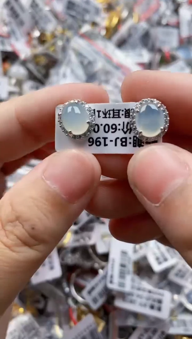 翡翠戒指银S925镶嵌5555     8