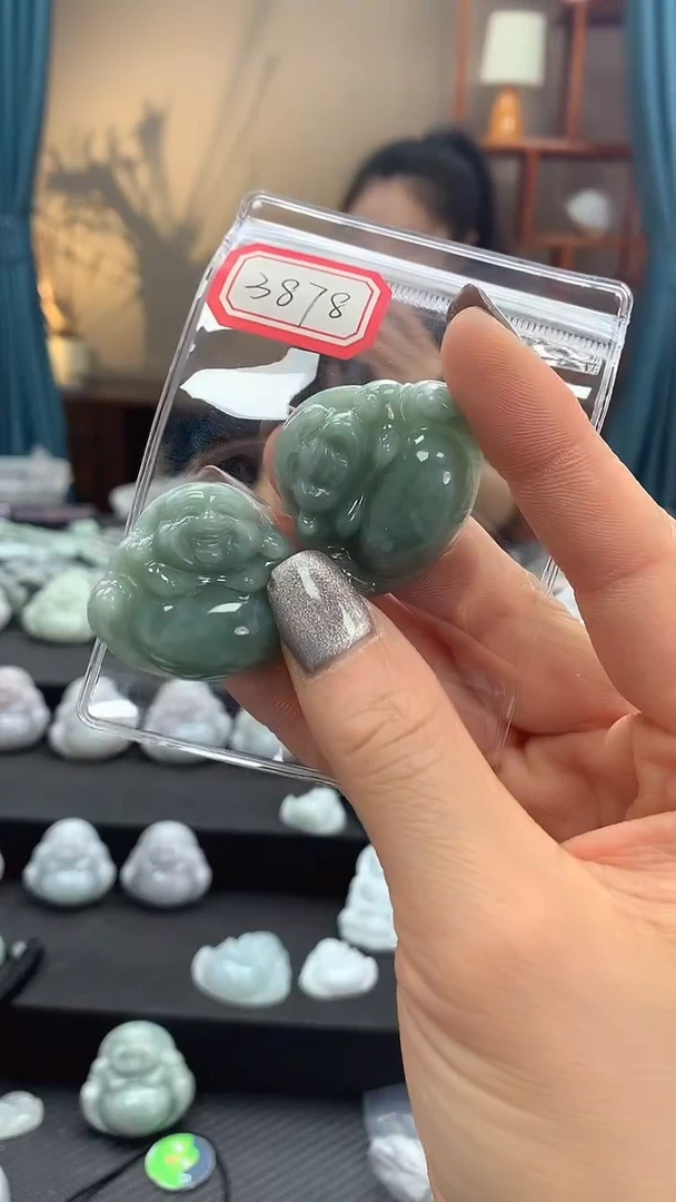 颈饰未镶嵌翡翠佛公3878 多样性发一件