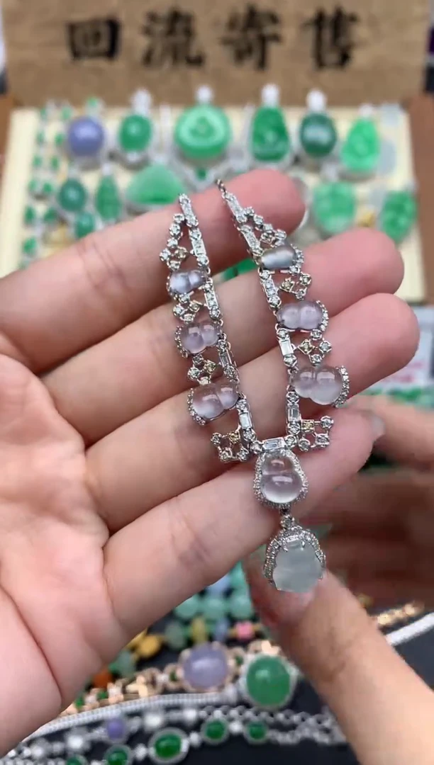 【闪购商品】翡翠颈饰18K金镶嵌159-中国好珍宝