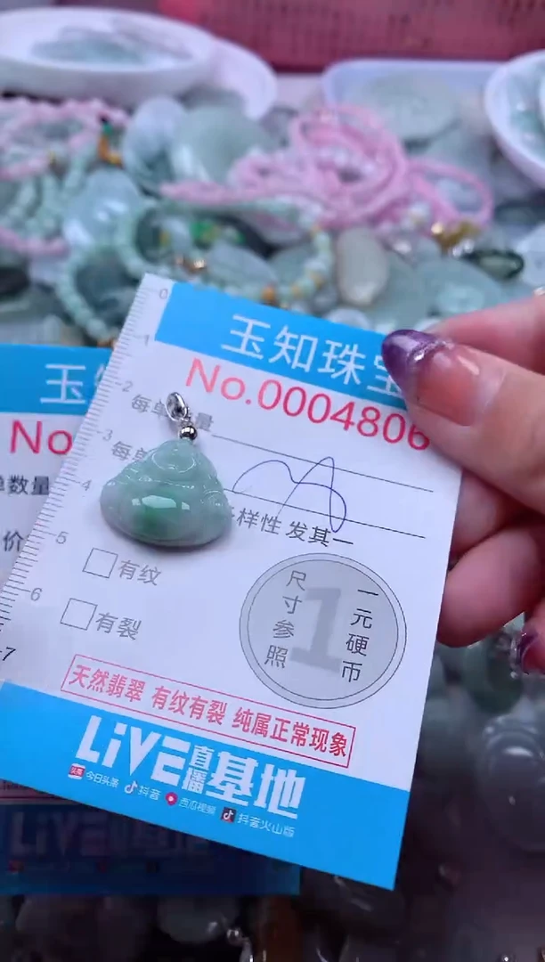 翡翠未镶嵌吊坠(不含链)4806
