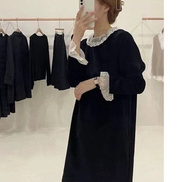 孕妇胖mm大码300斤2025新款显瘦小个子赫本小香风连衣裙1891