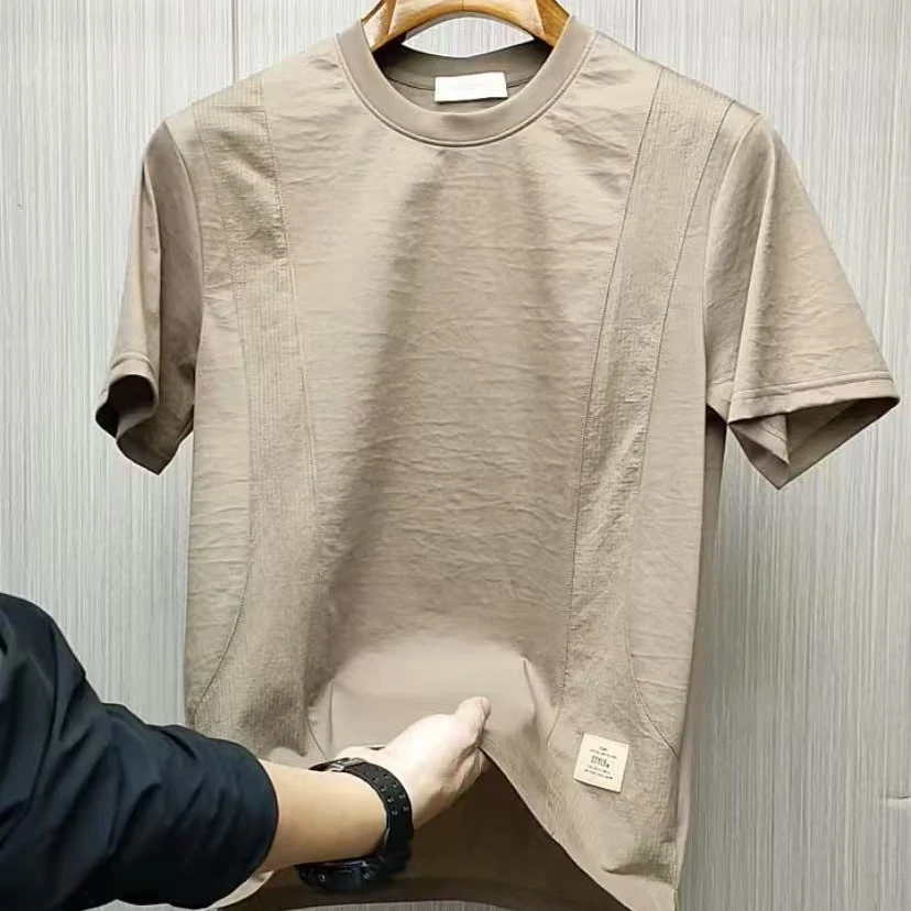 新款高品质男士圆领休闲短袖T恤