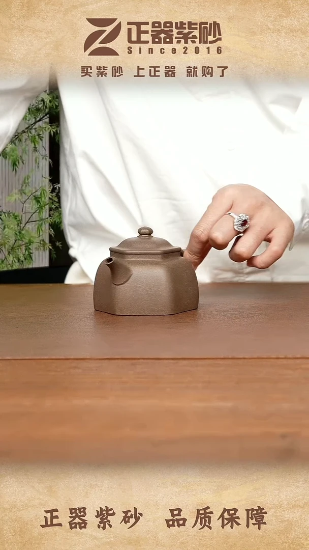 茶壶紫砂陈俊 鹿鸣 青段-170cc