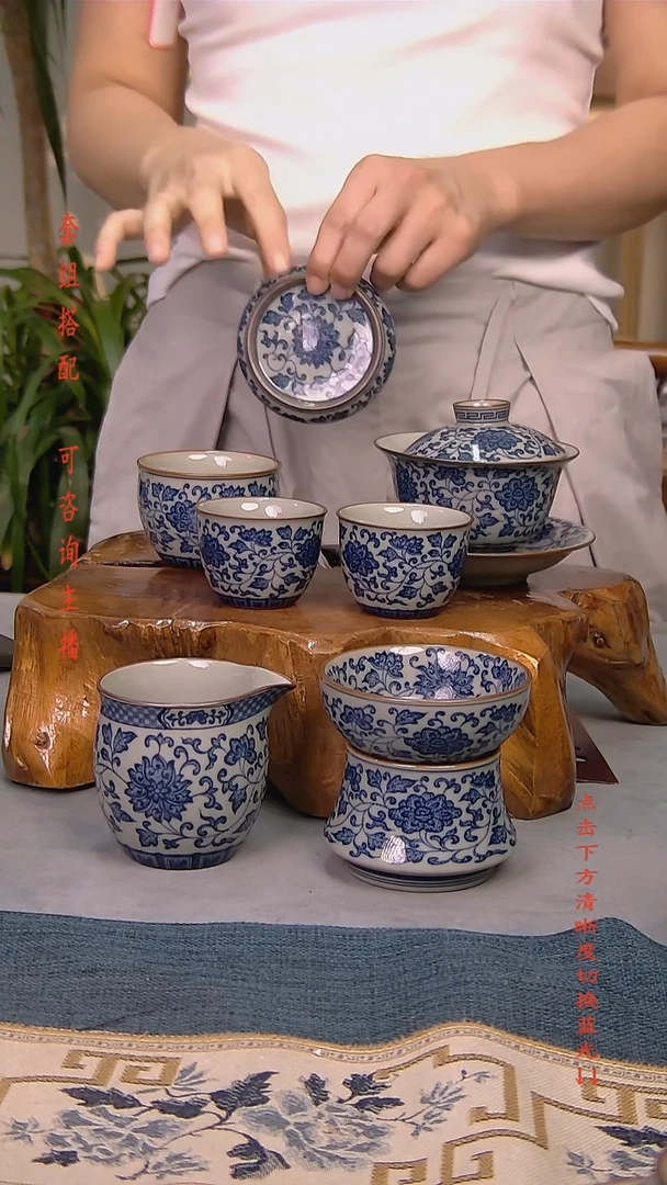 简装家用款7件套 老陶泥开片纹陶瓷茶具