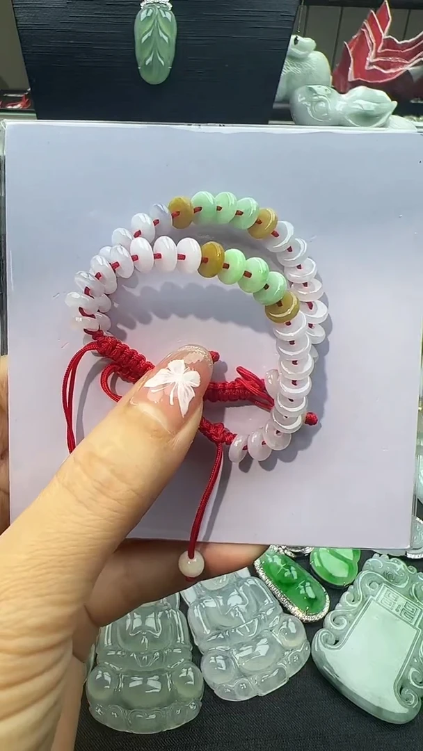 未镶嵌手串翡翠小孩款平安扣手串