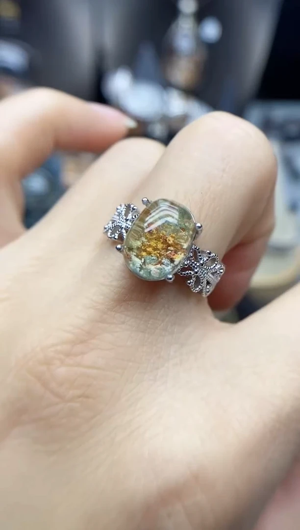 银S925镶嵌珠宝半成品水晶定制定制