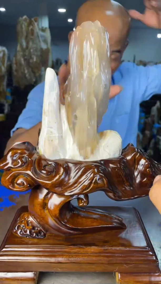 未镶嵌摆件硅化玉39