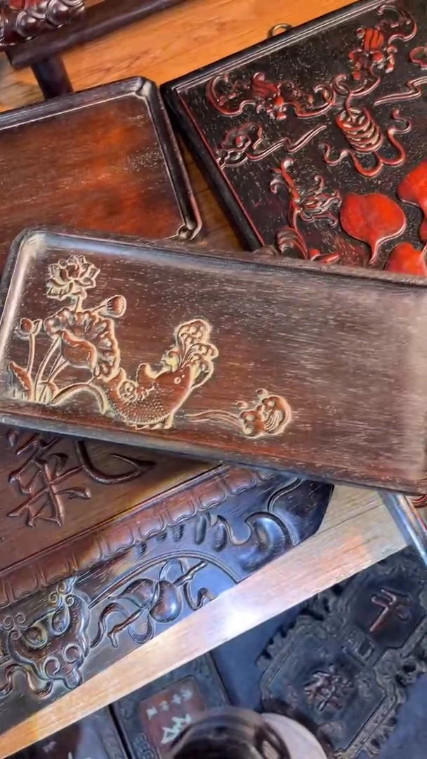 非洲紫檀（红花梨）赏盘