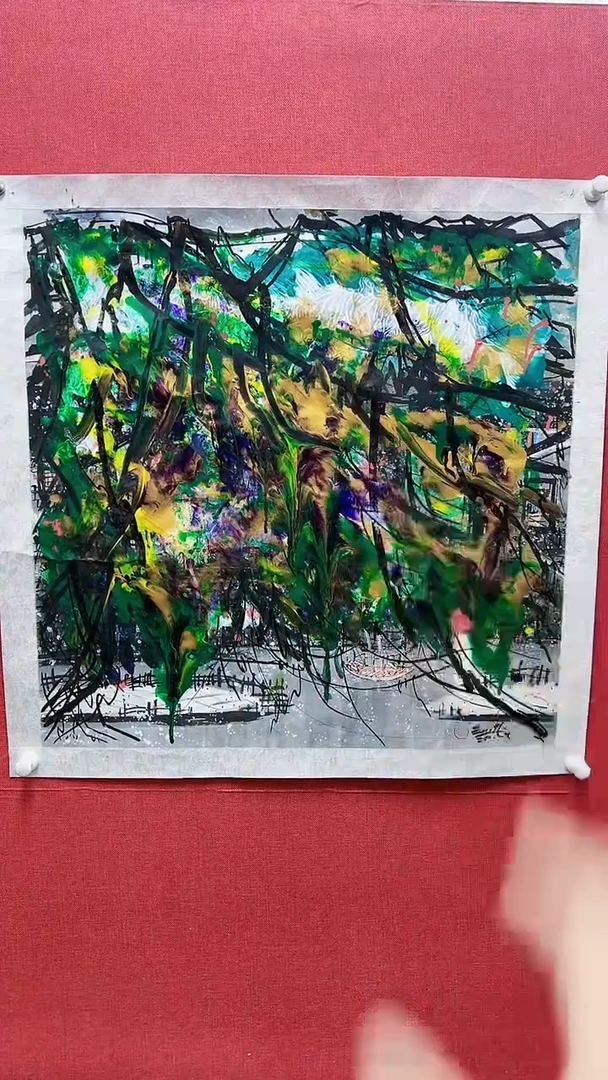 【闪购商品】绘画赵燮绘画4平尺金袍藤萝