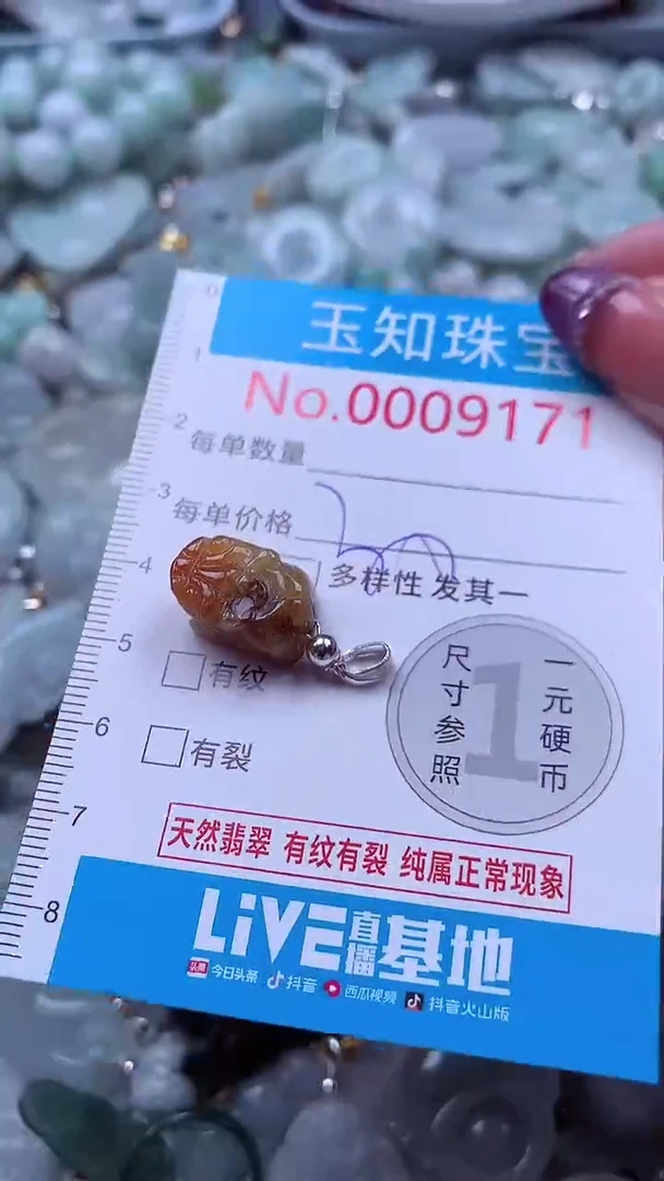 翡翠未镶嵌吊坠(不含链)9171