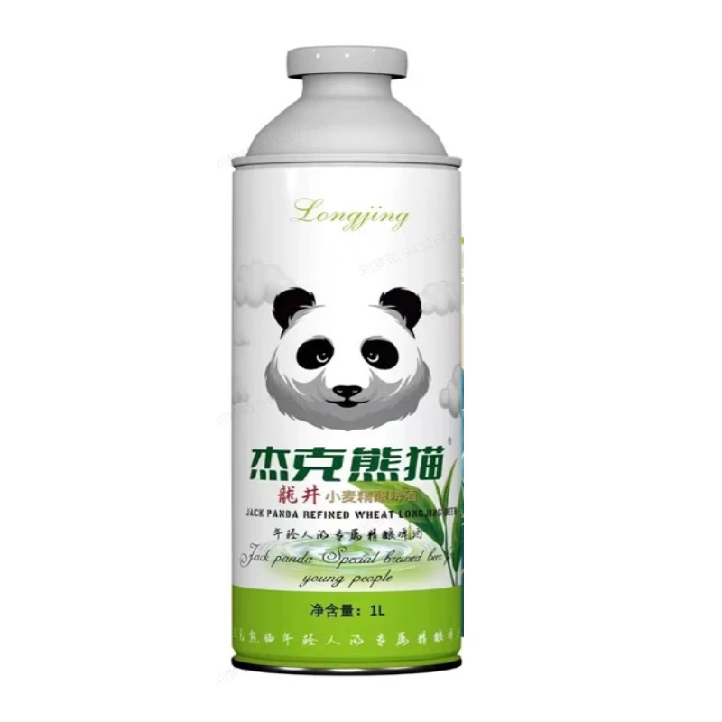 杰克熊猫龙井小麦精酿啤酒1L