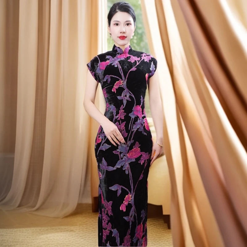 丽韵  2025新款宫廷风改良旗袍气质日常优雅春夏新品
