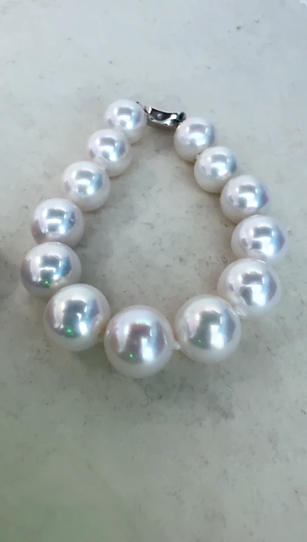 【闪购商品】淡水珍珠手链银S925镶嵌手链