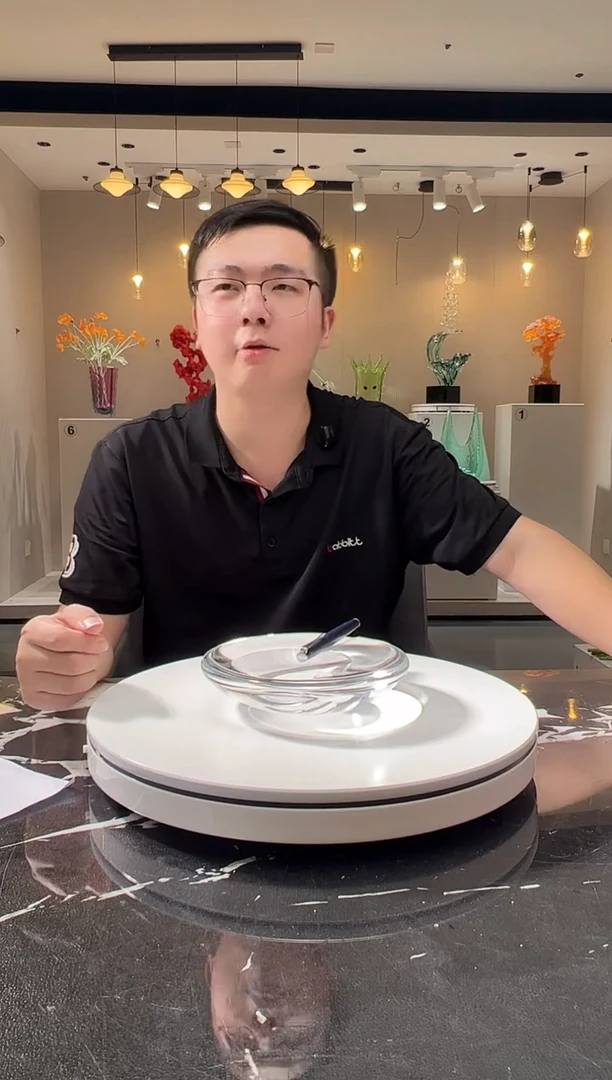 摆件巴比特美学 水晶雪茄缸