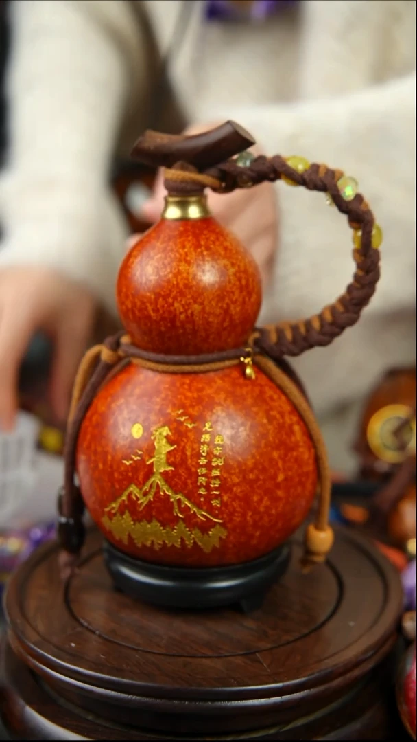 132号500ml左右非遗大漆酒葫芦