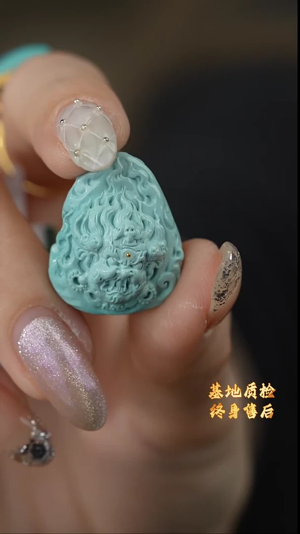 【闪购商品】绿松石雕刻件未镶嵌N05（多样性发一件）