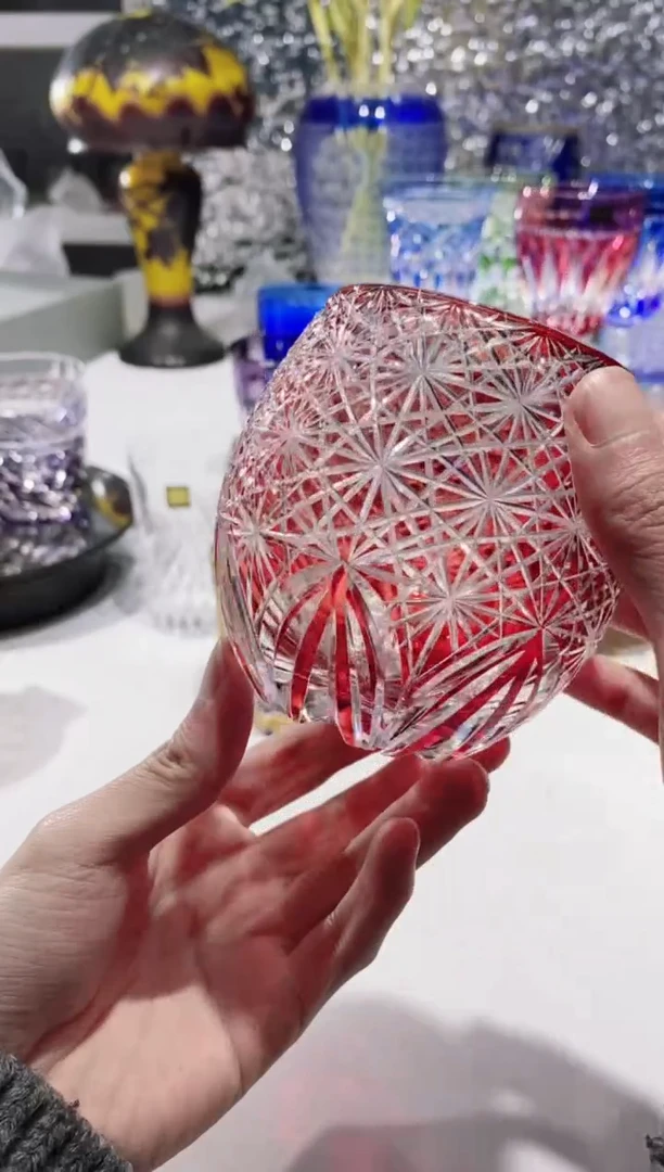 【闪购商品】水晶玻璃无手柄款大呲花球杯微瑕