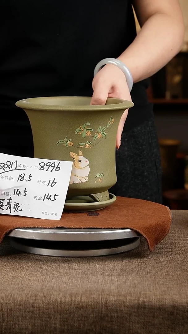 紫砂花盆花卉工艺8996+z