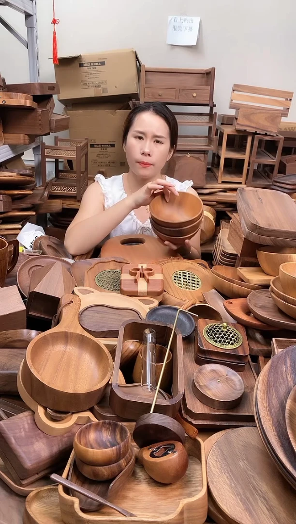 木  南美胡桃木碗16*7cm  A