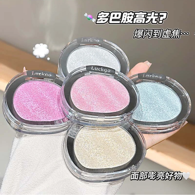 光感高光粉细腻细闪脸部提亮立体自然修容单色眼影彩妆便携裸妆