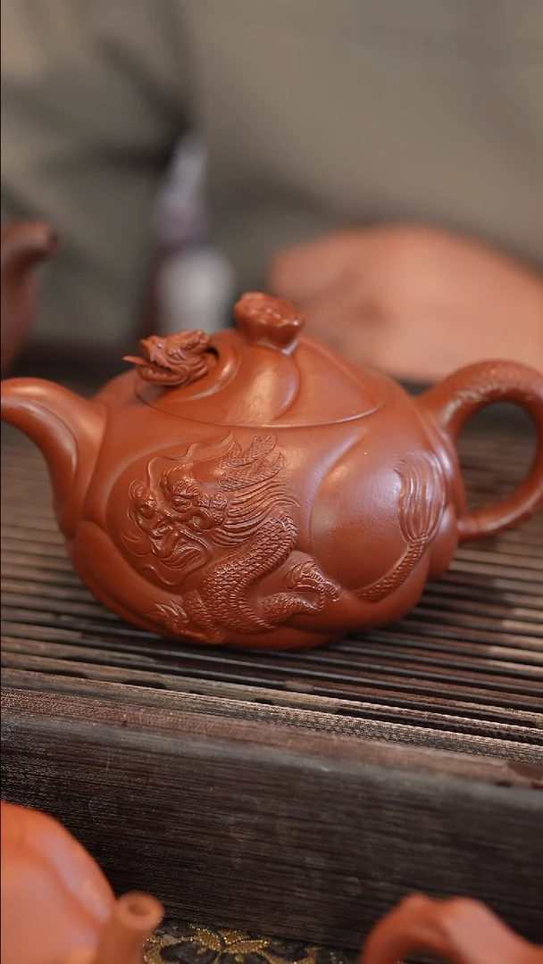 茶壶紫砂鱼化龙 大品 400cc'