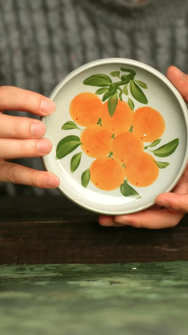 陶瓷青诗集手工手绘瓷器