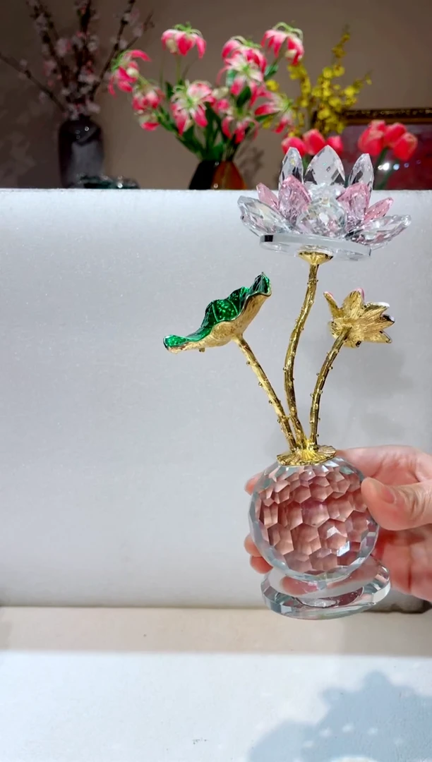 【闪购商品】琉璃手工艺品单头荷花