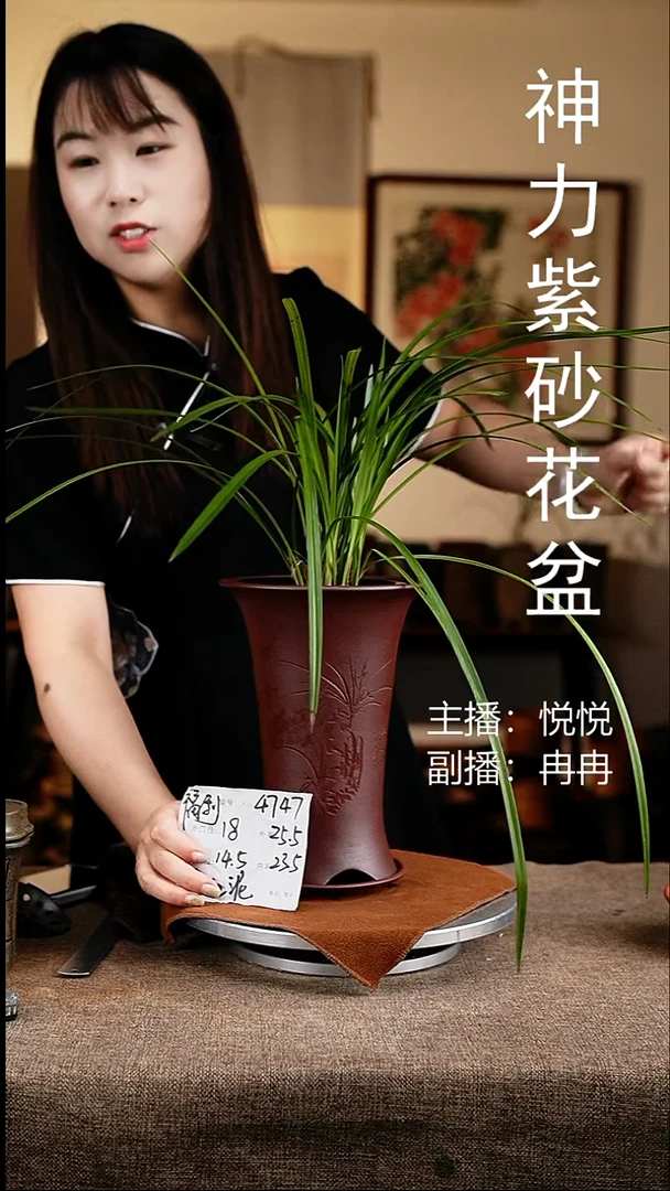 紫砂花盆花卉工艺4747+z