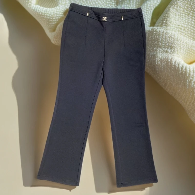 高腰显瘦包臀微喇裤23548时尚