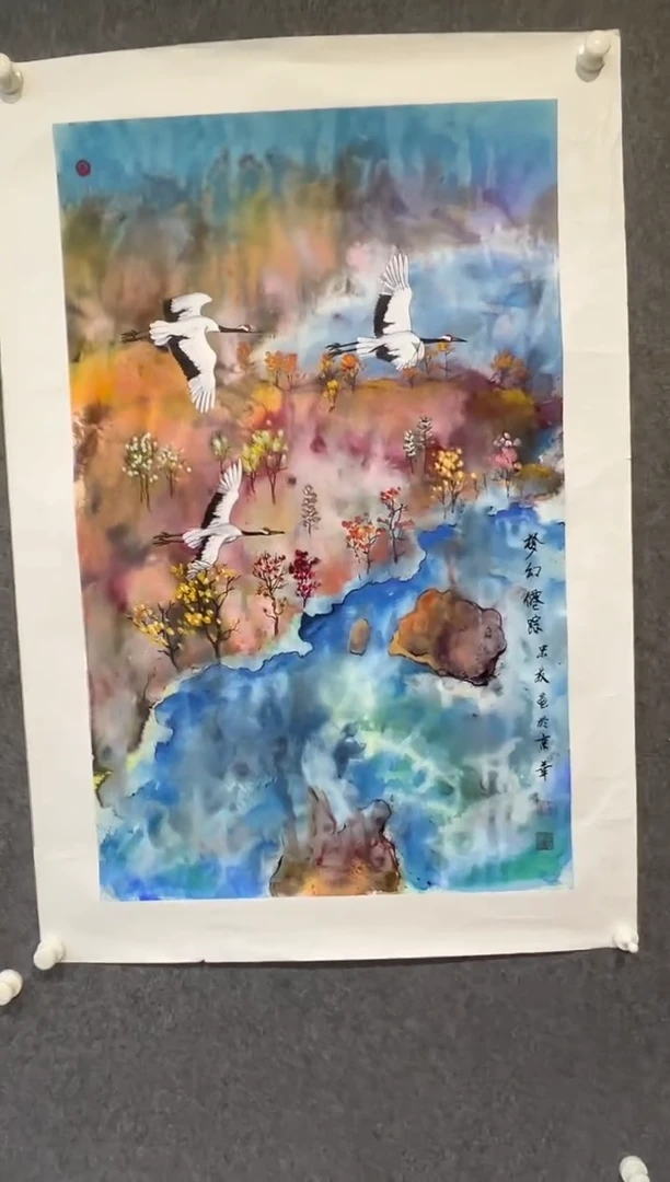 国画王忠权-5平尺-国画作品-金