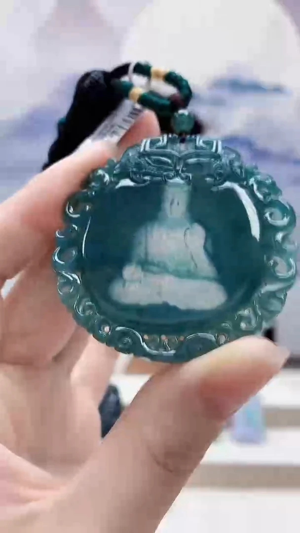 未镶嵌定制翡翠1502ry-毛货挂件28