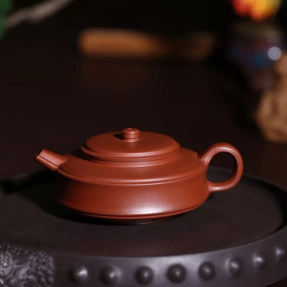 【可询】邵辛超 原创《长鸿周盘》 红皮龙 170cc 全手工 周盘 茶壶