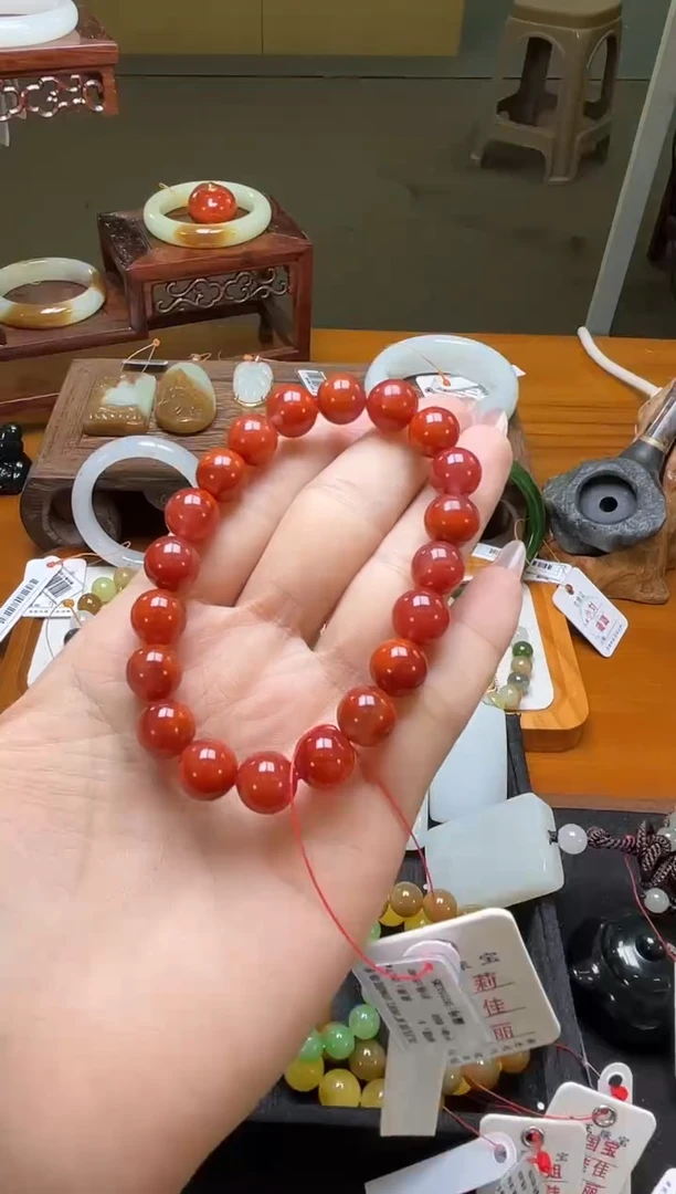 未镶嵌手串南红玛瑙卡10瓦西原矿南红 圆珠