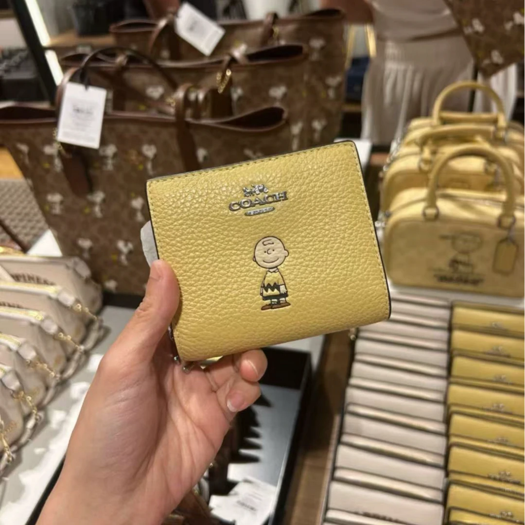 未使用 COACH/蔻驰 老花女士C扣拉链钱包多功能零钱包