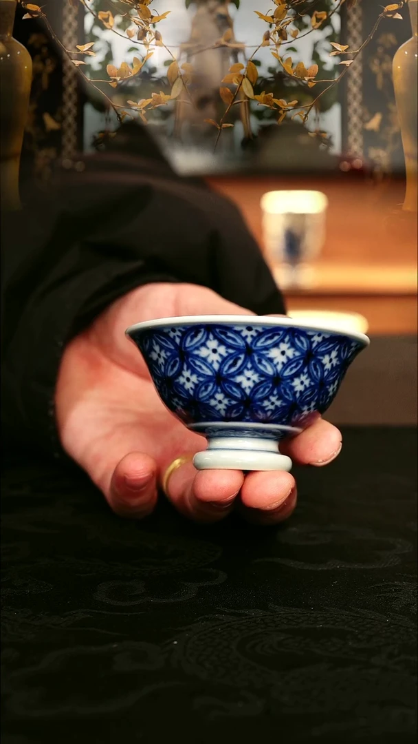 元黛工坊铜钱纹一口杯