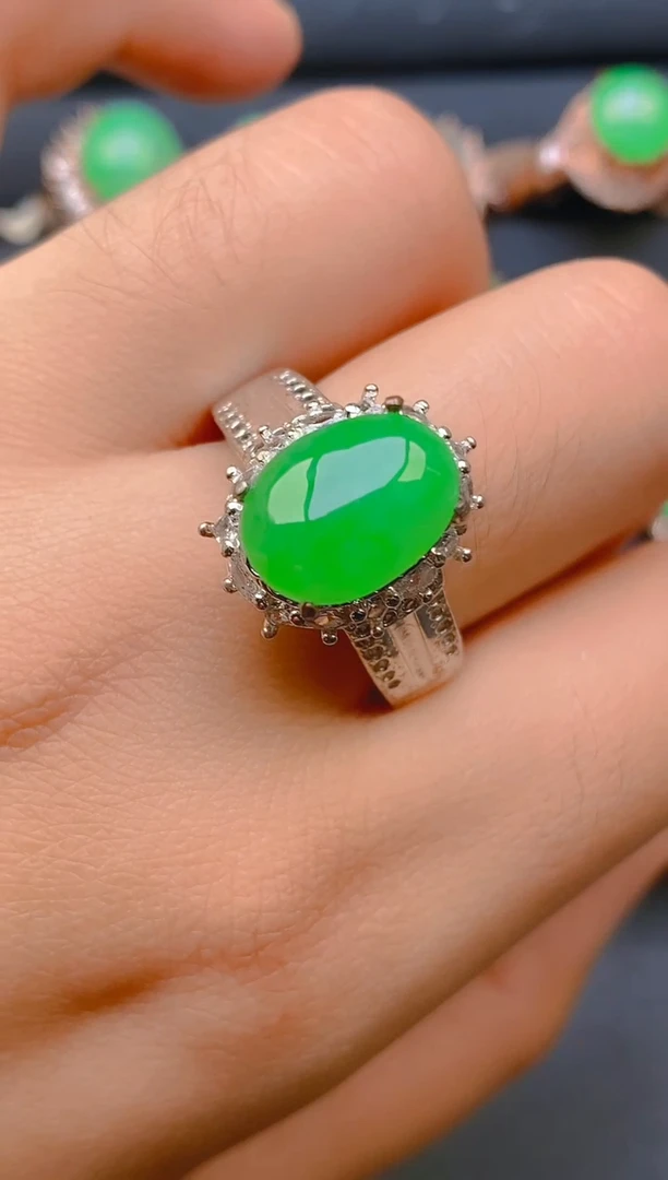 【闪购商品】翡翠戒指未镶嵌天然A货翡翠1