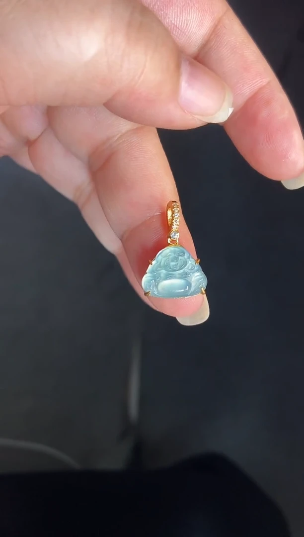 吊坠(不含链)银S925镶嵌翡翠1