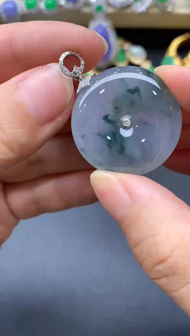 颈饰18K金镶嵌翡翠536国好珍宝