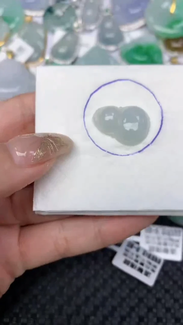 颈饰未镶嵌翡翠天然缅甸翡翠a货百元以上9元证书费自理