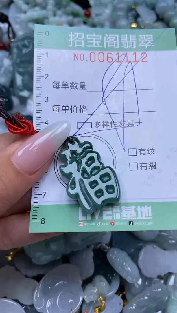 【闪购商品】翡翠颈饰未镶嵌闪购0061112多样性发其一