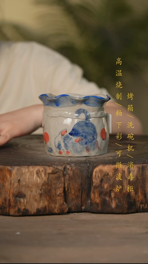 瓷片景德镇高温釉下彩可微波烤箱洗碗机