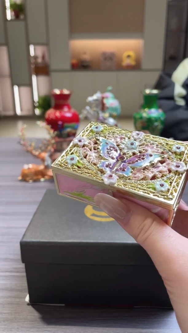 七宝烧珐琅彩首饰盒