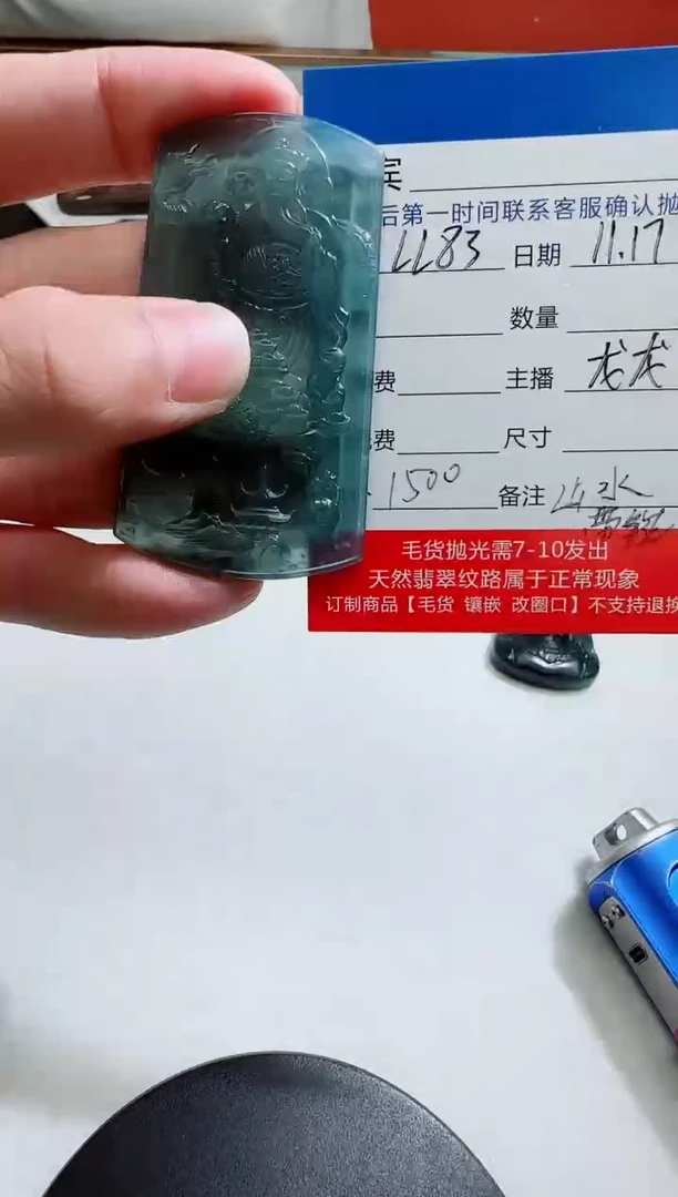 未镶嵌定制翡翠LL83翡翠吊坠带珠链-多样性发其一