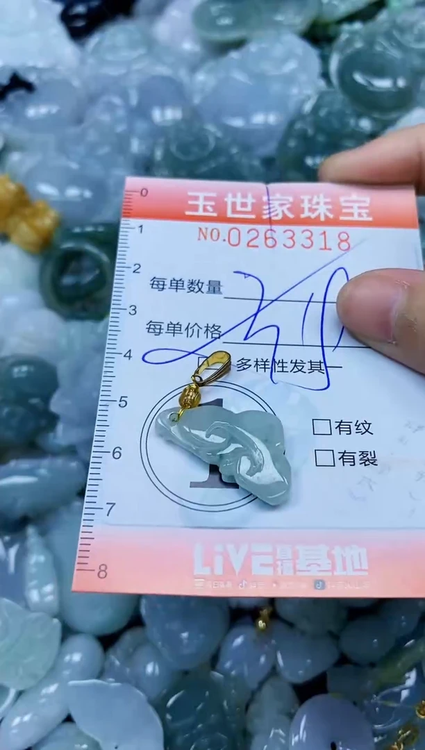 翡翠未镶嵌颈饰闪购0263318多样性发其一