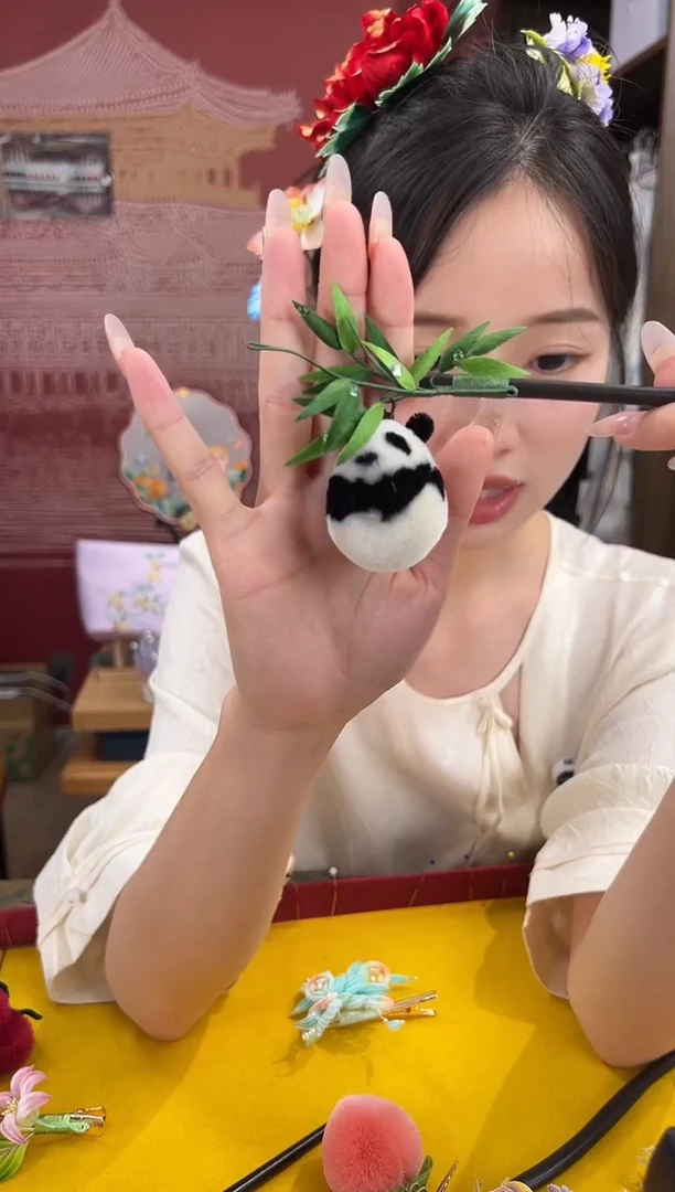 刺绣苏绣世家非遗手工（压襟）